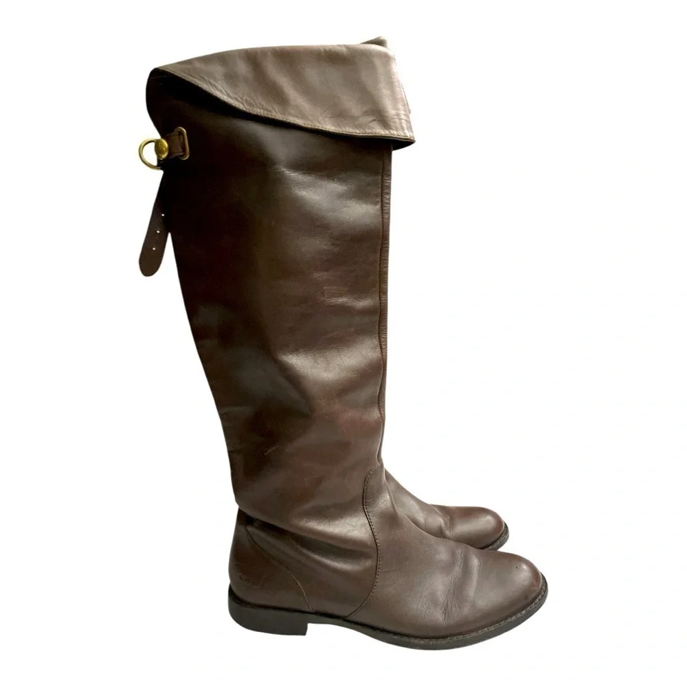 Coach Cheyenne Size 6 Chestnut Leather Riding Boot